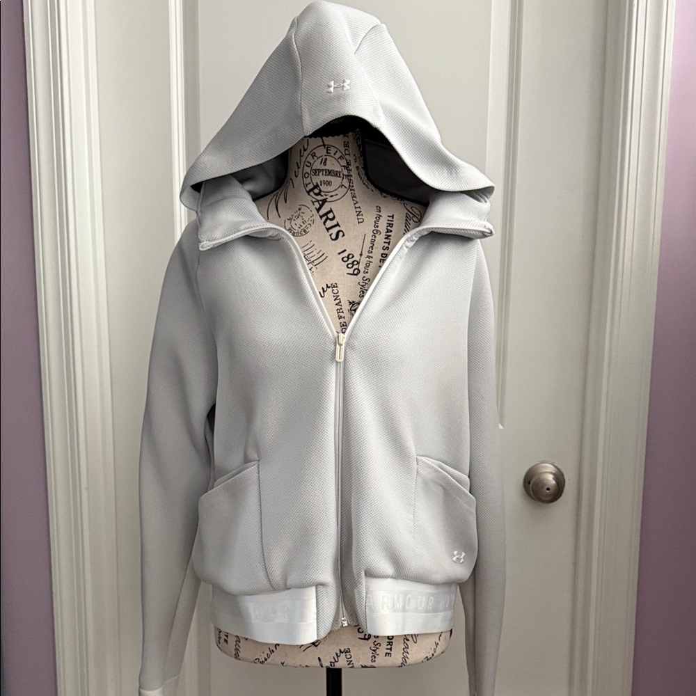 Under Armour Heather Gray Full-Zip Hoodie